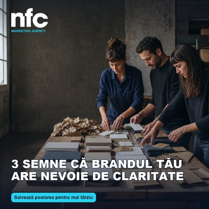 3 semne că brandul tău are nevoie de claritate – NFC Marketing Agency