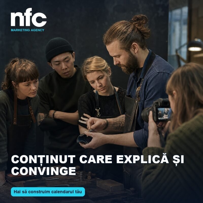 Conținut care explică și convinge – NFC Marketing Agency