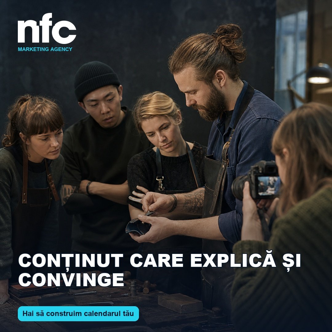 Conținut care explică și convinge – NFC Marketing Agency